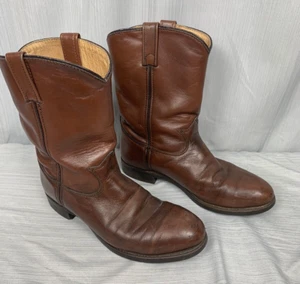 Bottes de cowboy western marron homme Hypalon résistantes à l’huile 7 D, P0416490 - Photo 1/14
