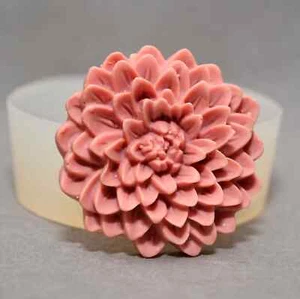 DAHLIA SILICONE MOLD flower sugarcraft resin fimo polymer clay mould soap fimo  - Picture 1 of 5