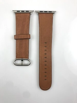 Original genuine OEM Apple Watch classic buckle Leather band 44MM 45MM 46MM 49MM - Image 1 of 4