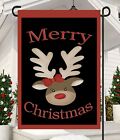 Merry Christmas Reindeer Garden Flag * Double Sided * Top Quality