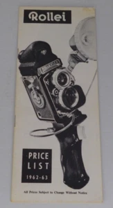 Preisliste Rollei Kamera 1962- 63 - Bild 1 von 2