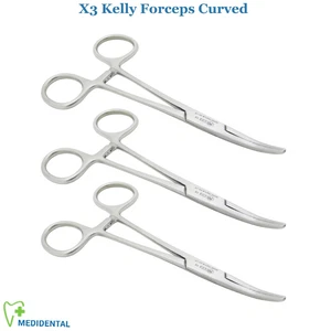 3 Pezzi Arteria Termostica Kelly Pinza Strumenti Chirurgici Odontoiatrici - Foto 1 di 4