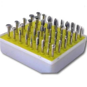 50-teiliges Set diamantbeschichtete Rotationsfrässtifte kleiner Kopf Stil - Bild 1 von 1