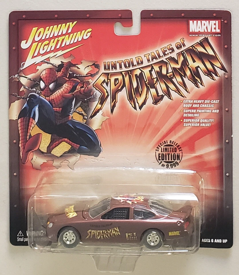 JOHNNY LIGHTNING UNTOLD TALES OF SPIDER-MAN 97 FORD TAURUS STOCK CAR 1:43 SCALE - Image 1 of 4