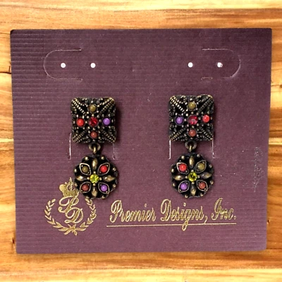 Pendientes colgantes tapiz Premier Designs NUEVO Foto 1 de 4