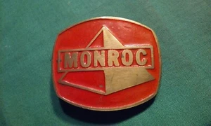 Hebilla de cinturón de metal de latón concreto MONROC de colección Dynabuckle Provo Utah escaso - Imagen 1 de 4