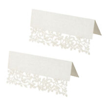  50 pièces blanc coupe creuse cartes de Table fournitures de mariage Table pièce