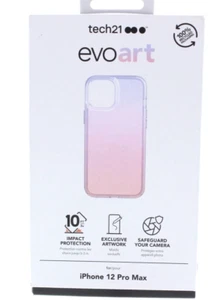 Tech21 Evo Art Case for iPhne 12 Pro Max Multicolor - Picture 1 of 3