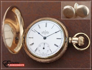 Reloj de bolsillo vintage 1894 Elgin grado 117 modelo 2 completo cazador - Imagen 1 de 12