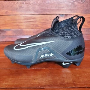 Nike Alpha Menace Elite 3 Flyknit Football Cleats Black Mens 12 CT6648-010 New - Picture 1 of 7