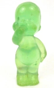 Les Babies Figur Nr. 7 Aristide Le Timide Grün Transluzent Vintage Ideal 1991 - Bild 1 von 2