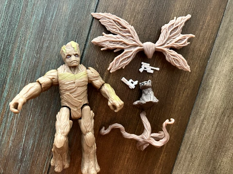 Marvel Legends 4" DELUXE GROOT & BABY ROCKET Epic Heroes Figure GOTGv3 Guardians Cover