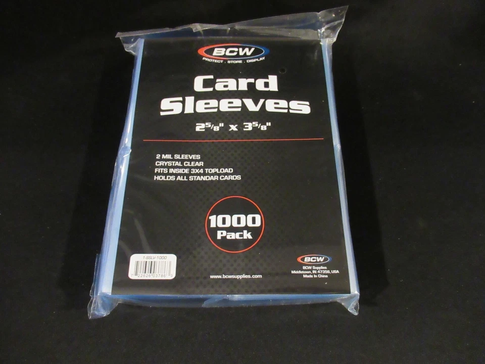 2.000 fundas estándar para tarjetas coleccionables (mangas de centavo) BCW Foto 1 de 1