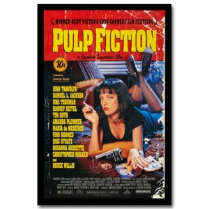 Pulp Fiction 1994 poster film classico arte tela HD stampato decorazione casa - Foto 1 di 5