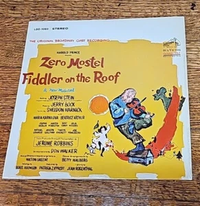 Fiddler On The Roof Zero Mostel Broadway 33 rpm Vinyl Record 1964 Original Cast - Picture 1 of 12