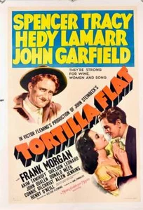 1942/JOHN STEINBECK / ORIGINAL POSTER / “TORTILLA FLAT” / SPENCER TRACY/LINEN - Picture 1 of 3