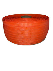 Orange Woven Cord Polyester Strapping HD - 3/4” x 1650 x 2400 lbs. - 2 Coils