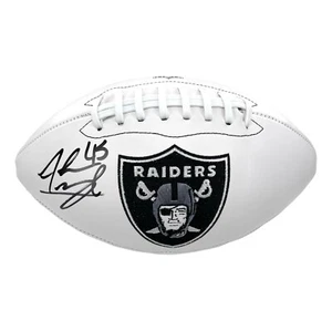 Alec Ingold signiert Las Vegas Raiders Logo Football COA Inschriften Autogramm - Bild 1 von 9