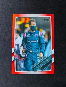 2021 Topps Racing Formula 1 F1 Sebastian Vettel #23 Red 1/5 SP - Picture 1 of 7