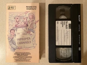 Improper Channels (VHS, 1985, Vestron) Alan Arkin, Mariette Hartley - Picture 1 of 3