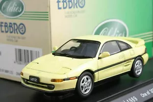 Ebbro 43267 1:43 Scale Toyota MR2 SW20 (1989) Die Cast Model Sport Car Yellow - Picture 1 of 7