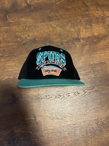 Vintage San Antonio Spurs NBA Basketball Two Tone Adidas Snapback Hat Cap - Picture 1 of 4