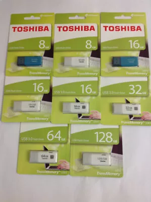 Toshiba 8GB/16/32/64gb Memory Penna Chiavetta Usb2.0/3.0 Flash Drive genuine A - Image 1 of 3