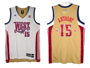 Maglia Carmelo Anthony 2008 All Star XL West Denver Nuggets - Foto 1 di 13