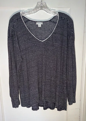 Top Sundance Mariner Journey Lino Azul Blanco Rayas Costero Talla XL d86 Foto 1 de 4