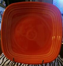 Fiesta Ware Paprika ?  Retired Square Dinner Plate 10.75"