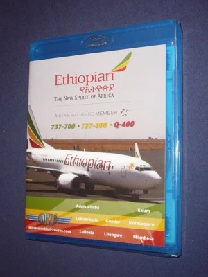 JUST PLANES COCKPIT VIDEO  :         ETHIOPIAN  737     Blu-Ray     new & sealed - Image 1 of 2