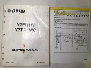 Yamaha YZFR1W 2007 YZFR1WC manual de taller de servicio OEM Lit-11616-20-53 R1 07 - Imagen 1 de 10