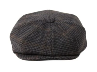 Para hombres Glen Mezcla de Lana a Cuadros Tweed Espiga Newsboy Gorra Hiedra Ala a Presión Gatsbyhat Foto 1 de 4