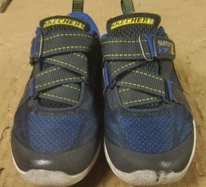 Sketchers Super Z Blue Light Up Hook & Loop Shoes Sneakers Toddlers Boys Size 11 - Picture 1 of 8