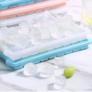 2er Silikon Eiswürfelform Mit Deckel Eiswürfel 36 Fächer Cube Eiswürfelbehälter - Bild 1 von 5