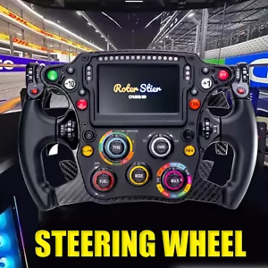 RS16 Formula Racing Steering Wheel 4.3" Display PC Sim USB, 64 Buttons, RGB LED - Picture 1 of 13