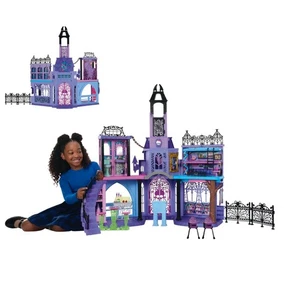 Casa de muñecas Monster High Haunted High High High con 35+ piezas de accesorios para muebles - Imagen 1 de 6