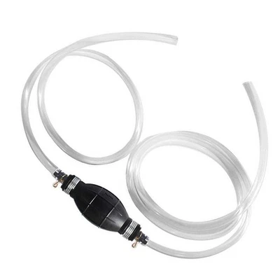 6.88ft/2.1m  Manual Hand Siphon Pump Transfer Petrol Tube Diesel Oil Fuel Syphon - Image 1 of 4