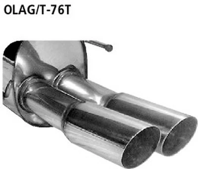 Bastuck V2A sistema de escape deportivo desde Cat Opel Astra G OPC Turbo 2x76 - Imagen 1 de 4