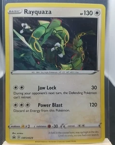 Rayquaza SWSH029 Black Star Promo Sword & Shield Cards Holo Pokemon Cards Rare - Picture 1 of 2