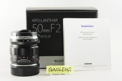 US Duty Paid Voigtlander APO-LANTHAR 50mm F/2 Aspherical VM Leica M Lens New - Image 1 of 4