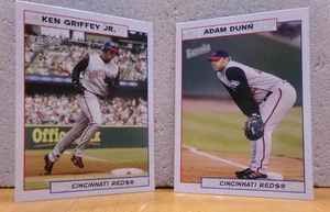 BASEBALL CARD RETRO STYLE BAZOOKA KEN GRIFFEY. JR. & ADAM DUNN CINCINNATI REDS - Picture 1 of 2