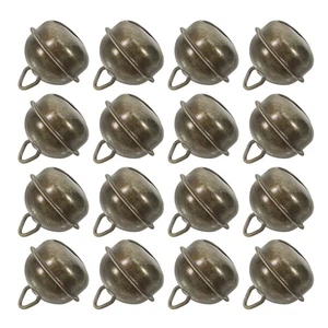 50pcs Bronze Jingle Bells: 1 Inch Retro Iron Craft Bells for DIY Crafts - Picture 1 of 12