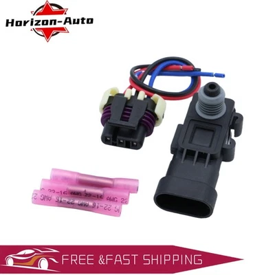 Fuel Tank Pressure Sensor+Connector For GMC Sierra 1500 2500 3500 HD 16238399 US - Imagem 1 de 4