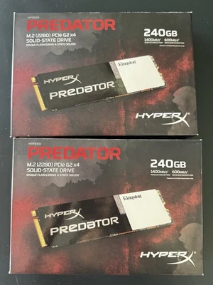 Kingston Hyper X Predator 240GB M.2(2280) PCIe G2x4 SSD - Image 1 of 3