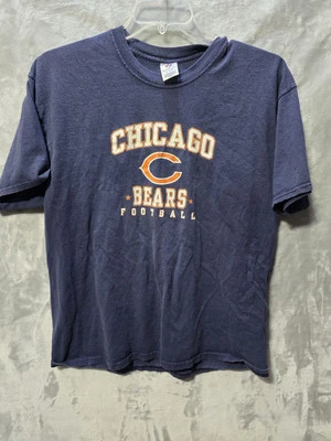 Vintage Chicago Bears Football T Shirt Blue XL  Short Sleeve 100% Cotton - Image 1 of 4