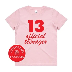 Official Teenager Shirt, 13th Birthday Gift, Hello Teen, Funny Teen T-Shirt - Picture 1 of 7