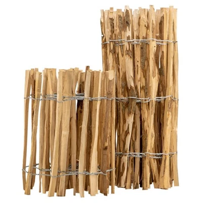 Staketenzaun 150cm Kastanien Zaun Latten Holz Haselnuss Garten Zaun Roll Tor Tür - Bild 1 von 4