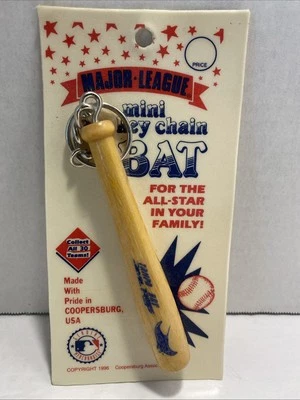 1996 Major League Baseball Mini Bat Key Chain Tampa Bay Rays USA NIP - Image 1 of 4