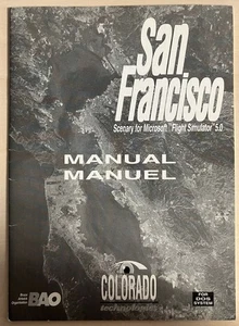 San Francisco Scenary for Microsoft Flight Simulator 5.0 Instrukcja obsługi. Ref00206 - Zdjęcie 1 z 3